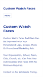 Mobile Screenshot of customwatchfaces.com
